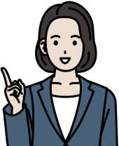 解決策を説明する女性のイラスト
