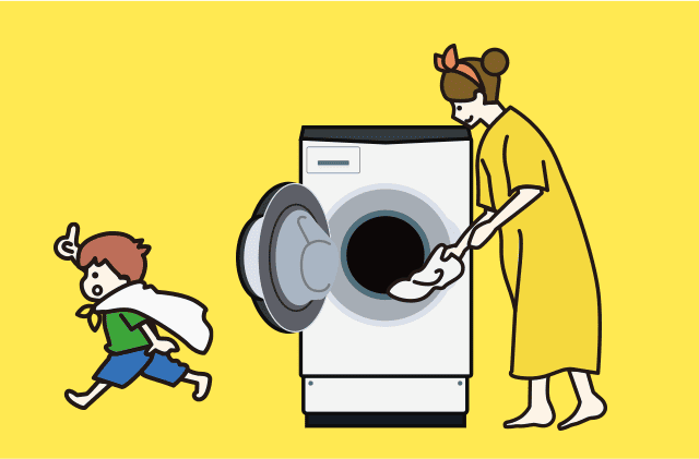 洗濯機を直前まで使えるので、引越し前後の無駄なコインランドリー代を抑えられる